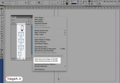 آموزش ایندیزاین (indesign) - شماره گذاری صفحات